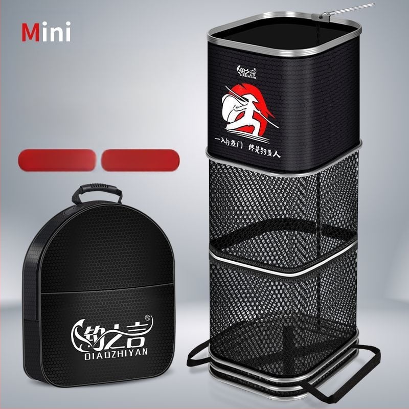 Kvadrātveida neilona makšķerēšanas somiņa aizsardzībai — zīmols Powerful Merchant; materiāls: neilons; ātra žūšana