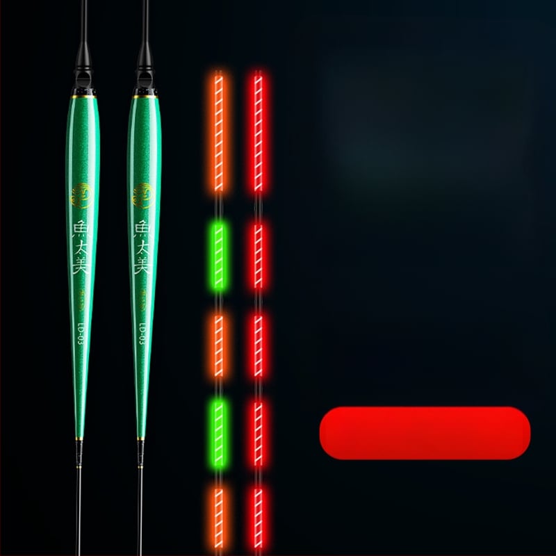 Elektronisks makšķerēšanas pludiņš ar augstu jutību, gaismas indikators, adaptīvā apgaismošana, slaids korpuss, īsi kājiņas, dienā un naktī lietošanai