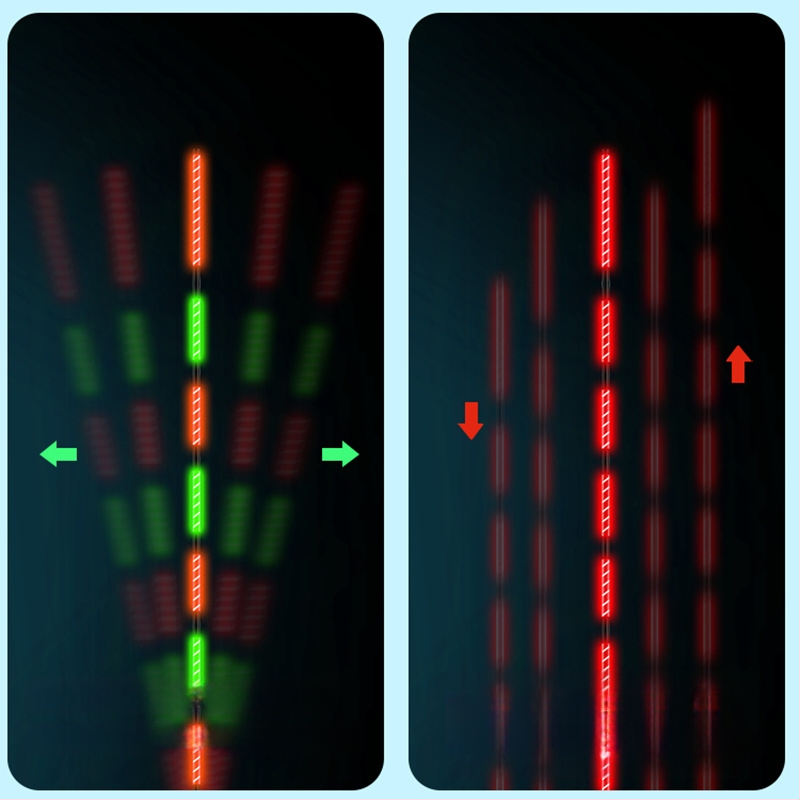 Elektronisks makšķerēšanas pludiņš ar augstu jutību, gaismas indikators, adaptīvā apgaismošana, slaids korpuss, īsi kājiņas, dienā un naktī lietošanai