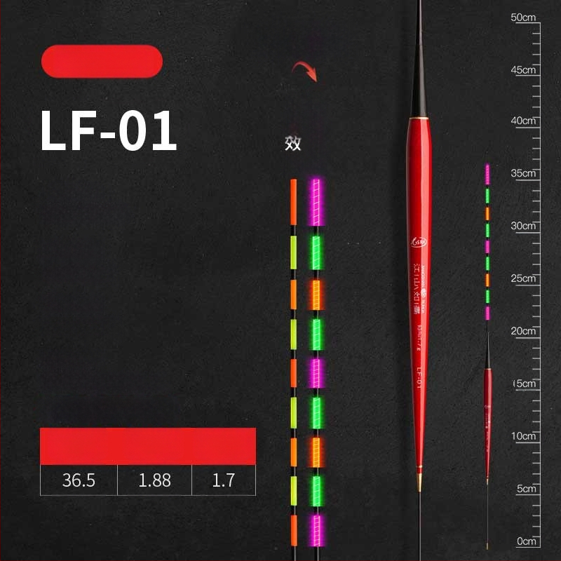 Elektronisks gaismas pludiņš makšķerēšanai – plastmasa, vertikālais straumes, zīmols Picturesque Scenery