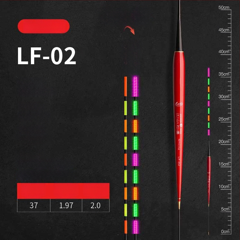 Elektronisks gaismas pludiņš makšķerēšanai – plastmasa, vertikālais straumes, zīmols Picturesque Scenery