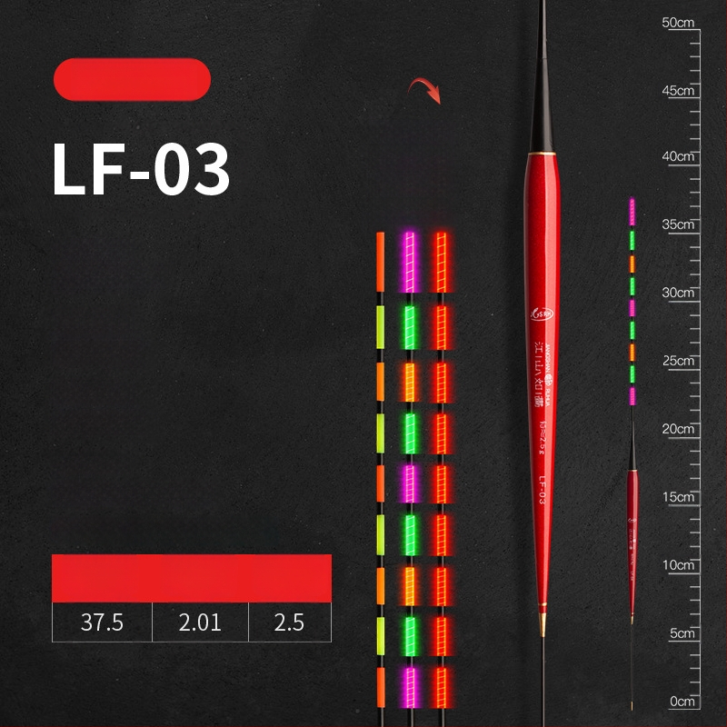 Elektronisks gaismas pludiņš makšķerēšanai – plastmasa, vertikālais straumes, zīmols Picturesque Scenery