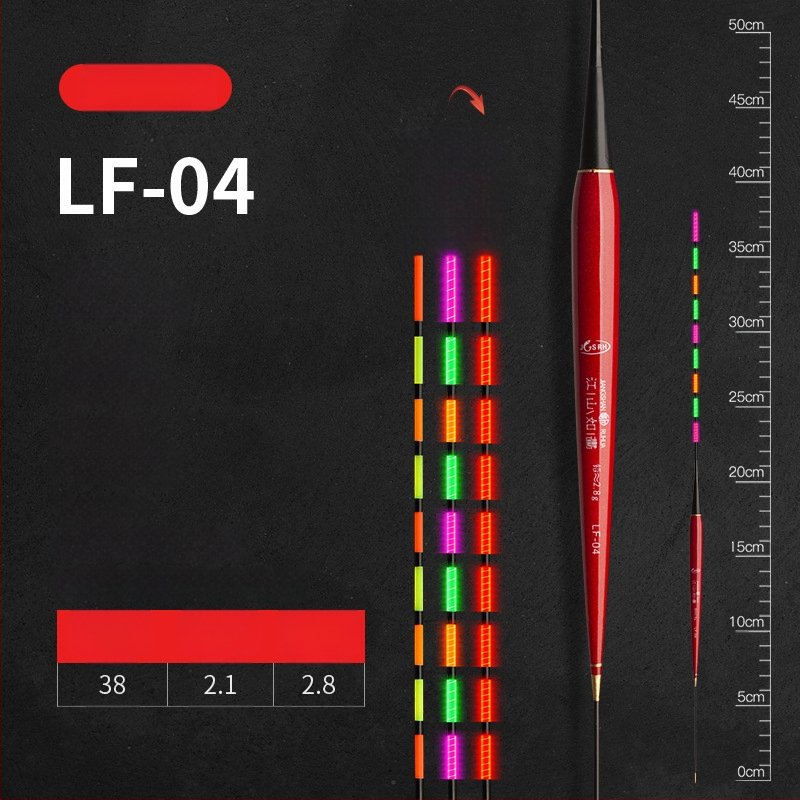 Elektronisks gaismas pludiņš makšķerēšanai – plastmasa, vertikālais straumes, zīmols Picturesque Scenery