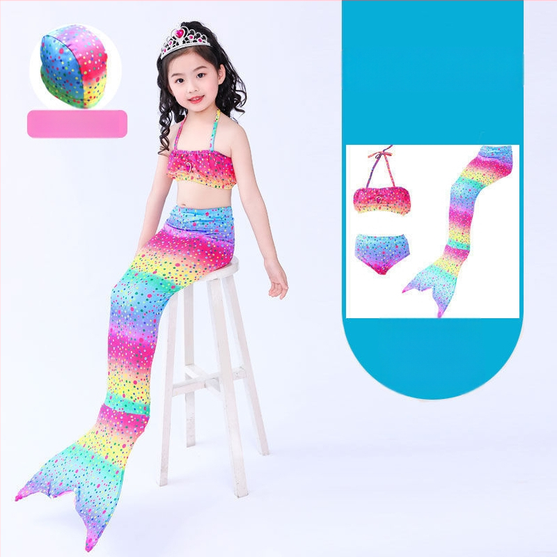 Mergaitėms undinės uodegos princesės suknelė ir maudymosi komplektas • Audinys: nailonas • Vinylon 96–100% • Įdaila polipropilenas 96–100%