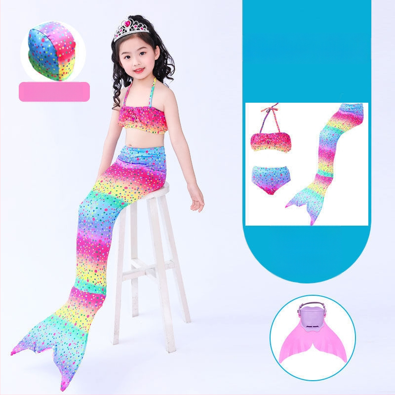 Mergaitėms undinės uodegos princesės suknelė ir maudymosi komplektas • Audinys: nailonas • Vinylon 96–100% • Įdaila polipropilenas 96–100%