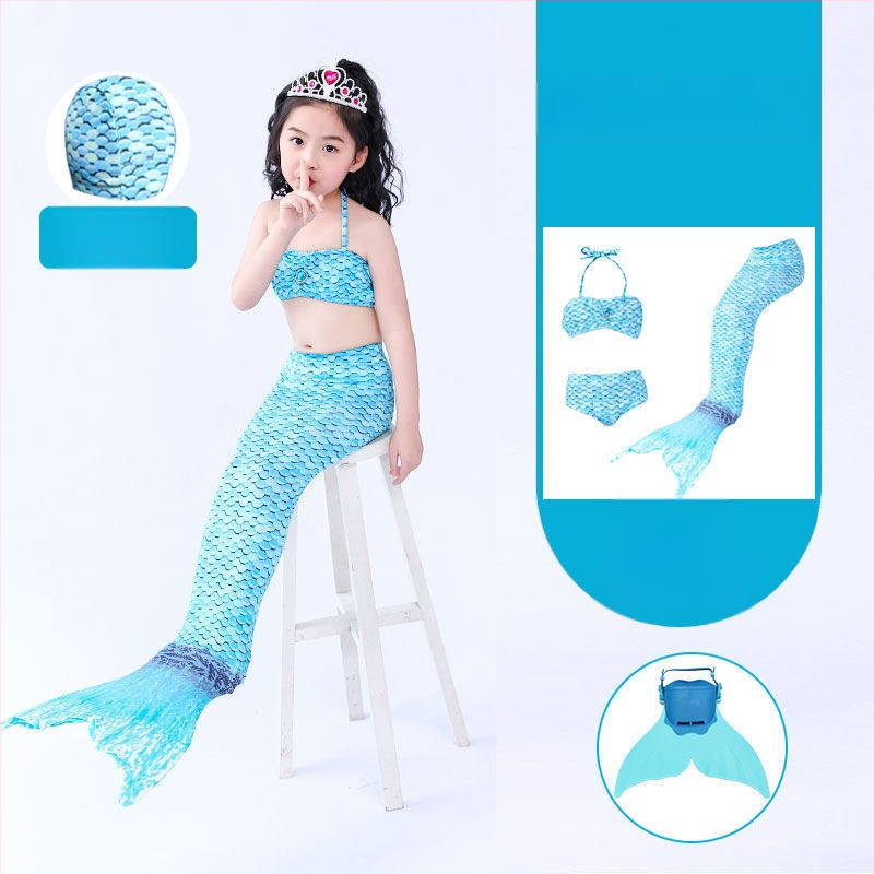 Mergaitėms undinės uodegos princesės suknelė ir maudymosi komplektas • Audinys: nailonas • Vinylon 96–100% • Įdaila polipropilenas 96–100%