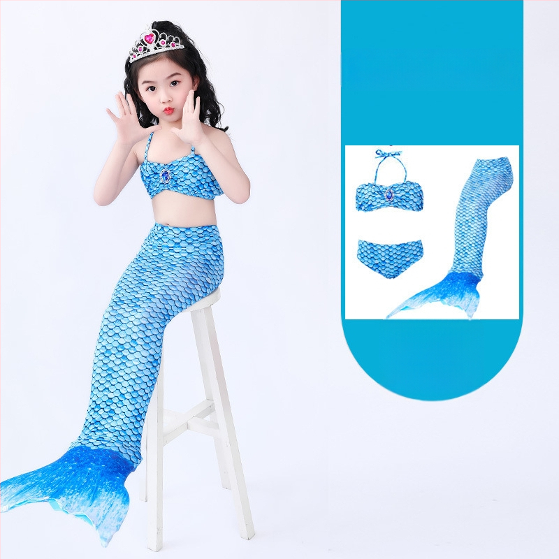 Mergaitėms undinės uodegos princesės suknelė ir maudymosi komplektas • Audinys: nailonas • Vinylon 96–100% • Įdaila polipropilenas 96–100%