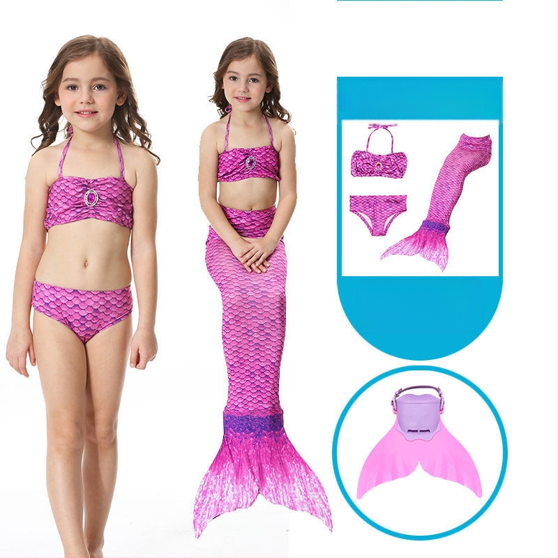 Mergaitėms undinės uodegos princesės suknelė ir maudymosi komplektas • Audinys: nailonas • Vinylon 96–100% • Įdaila polipropilenas 96–100%