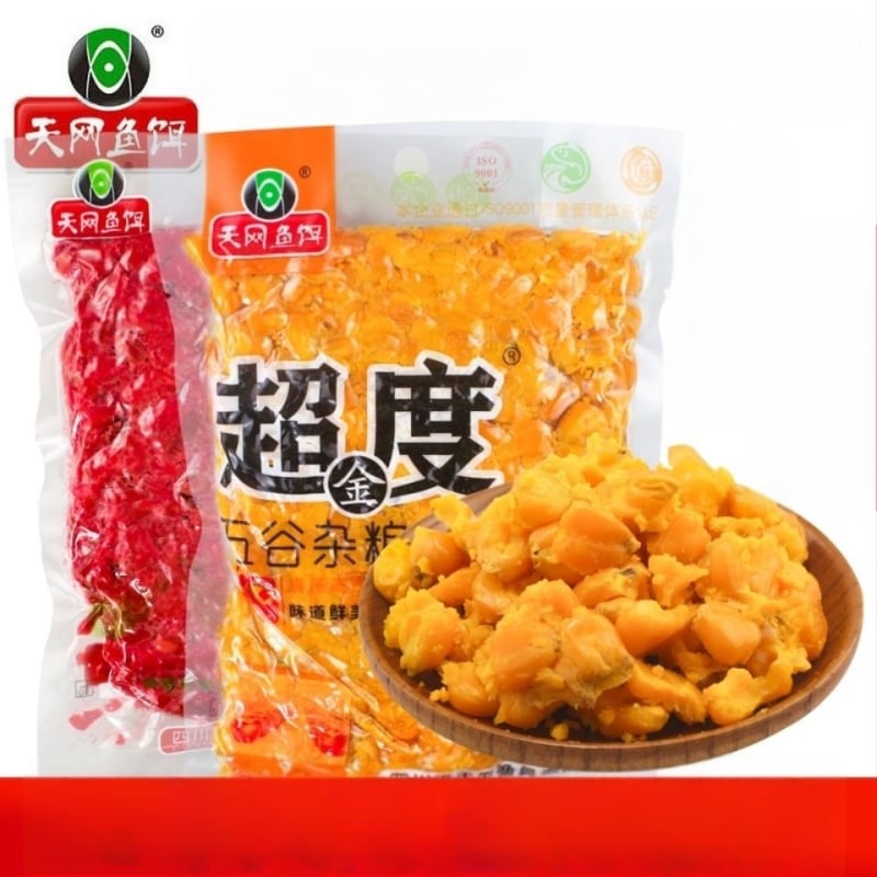 Zivju barība makšķerēšanai – fermentēta graudu maisījums (kukurīza un kvieši), Sky Mesh Bait