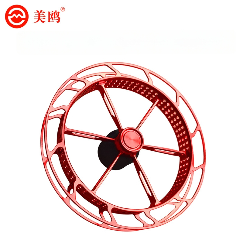 Spininga spole makšķerēšanai ar ultra vieglu metāla disku, viegli uzstādāms, mehānisms pret līnijas lēcienu, rokas dial ritenis, svars 40 g