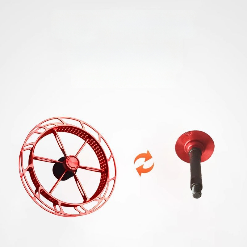 Spininga spole makšķerēšanai ar ultra vieglu metāla disku, viegli uzstādāms, mehānisms pret līnijas lēcienu, rokas dial ritenis, svars 40 g