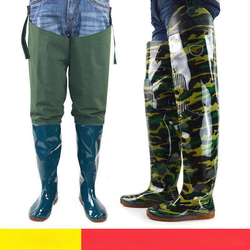 Unisex vihmajalatsid kõrge toruga, pealmine osa puuvillane, PVC talla, libisemiskindlad