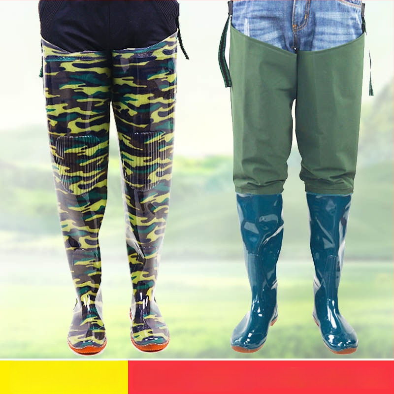 Unisex vihmajalatsid kõrge toruga, pealmine osa puuvillane, PVC talla, libisemiskindlad