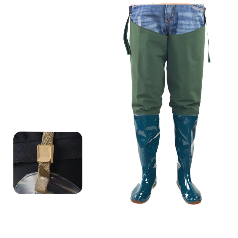 Unisex vihmajalatsid kõrge toruga, pealmine osa puuvillane, PVC talla, libisemiskindlad