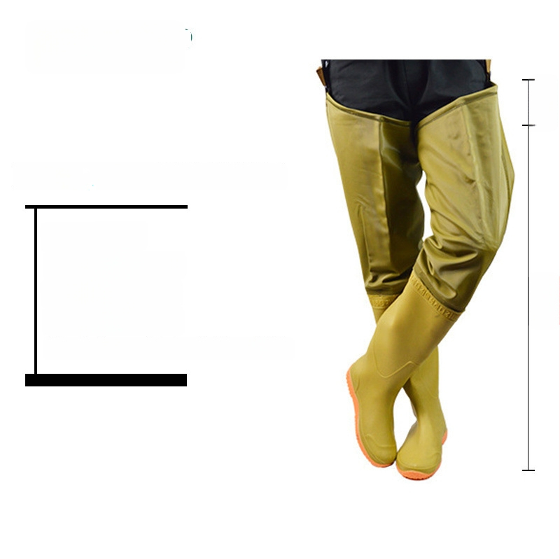 Unisex vihmajalatsid kõrge toruga, pealmine osa puuvillane, PVC talla, libisemiskindlad
