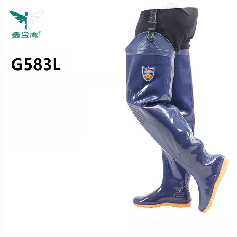 Unisex vihmajalatsid kõrge toruga, pealmine osa puuvillane, PVC talla, libisemiskindlad