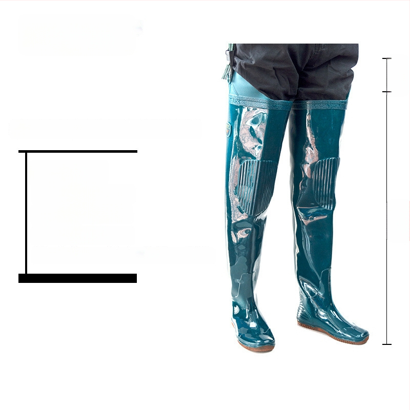 Unisex vihmajalatsid kõrge toruga, pealmine osa puuvillane, PVC talla, libisemiskindlad