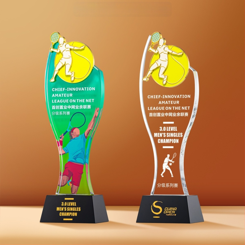 Αθλητικό κρυστάλλινο τρόπαιο με προσαρμοζόμενο λογότυπο, βάρος περίπου 1 κιλό, Hanghao