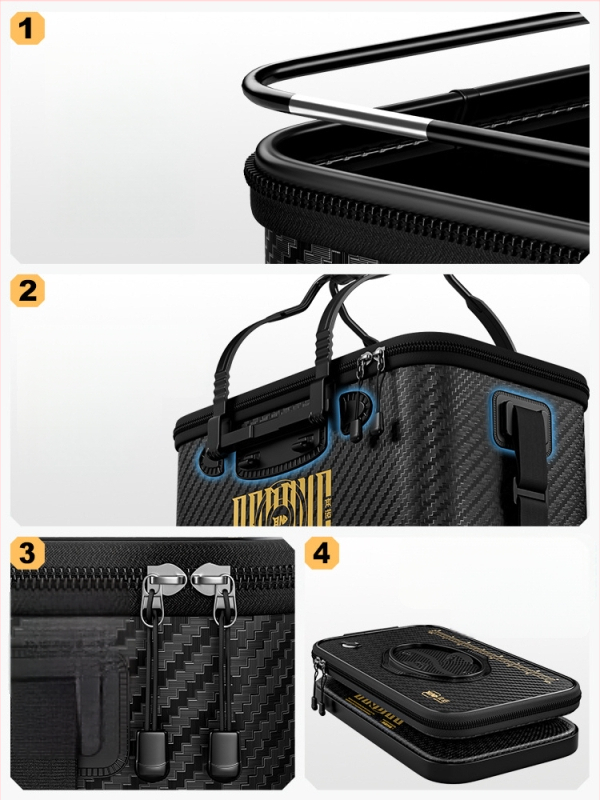 Dzīvu zivju spainis makšķerēšanai, salokāms, cieta korpusa EVA materiāls