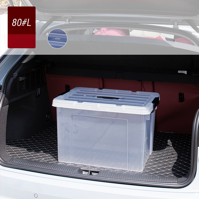 Dzīvām zivīm paredzētais konteineris automašīnas bagāžniekam — plastmasas akvārija kārba zivju audzēšanai un jūras velšu uzglabāšanai