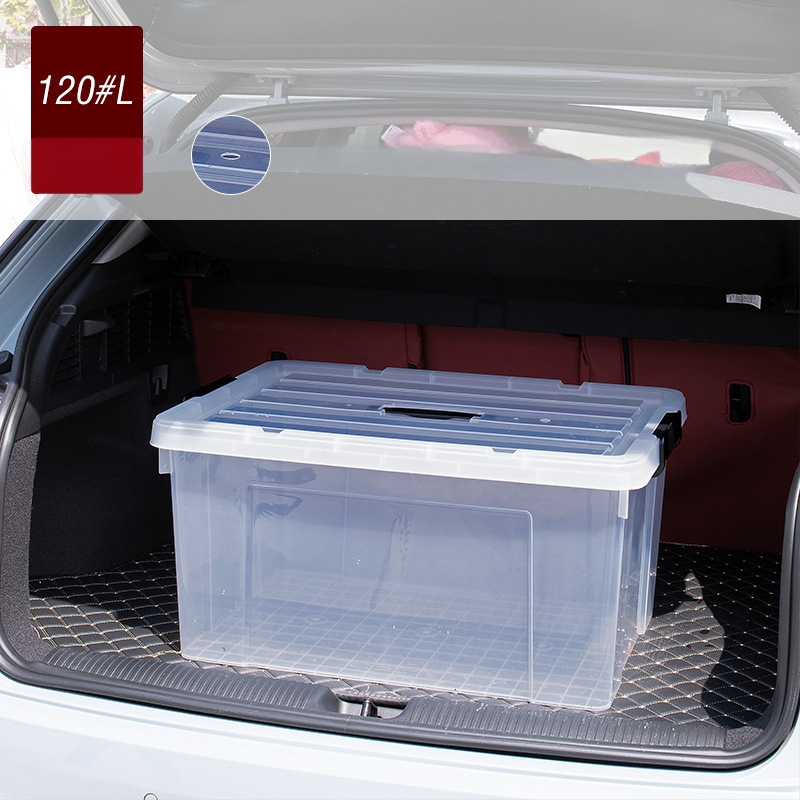 Dzīvām zivīm paredzētais konteineris automašīnas bagāžniekam — plastmasas akvārija kārba zivju audzēšanai un jūras velšu uzglabāšanai