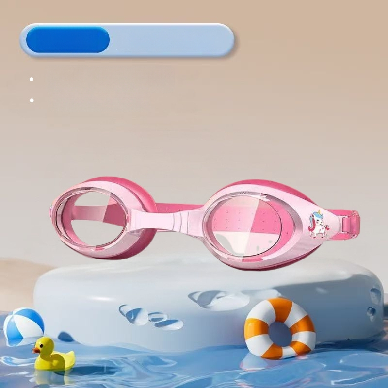 Σετ για παιδιά: καπέλο κολύμβησης από σιλικόνη και γυαλιά κολύμβησης με αντιθαμβωτικά φακοί πολυκαρβονικοί, σχέδιο καρχαρία