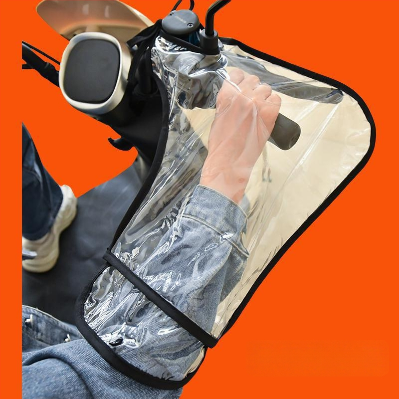 Elektriskā motocikla stūres vāciņš ar ziemas fleece pildījumu, bieza siltinājums, ūdensizturīgs PVC