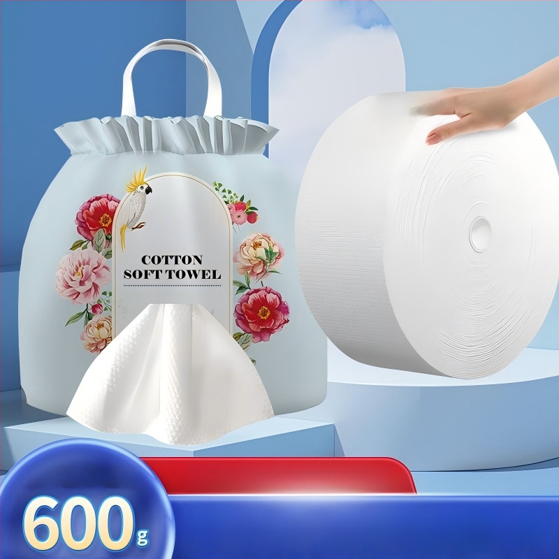 Texture Suspaustas veido veidojošios rankšluostis iš augalinių pluoštų, ekstra stori, 50 g+ vienkartiniam naudojimui, kelionėms