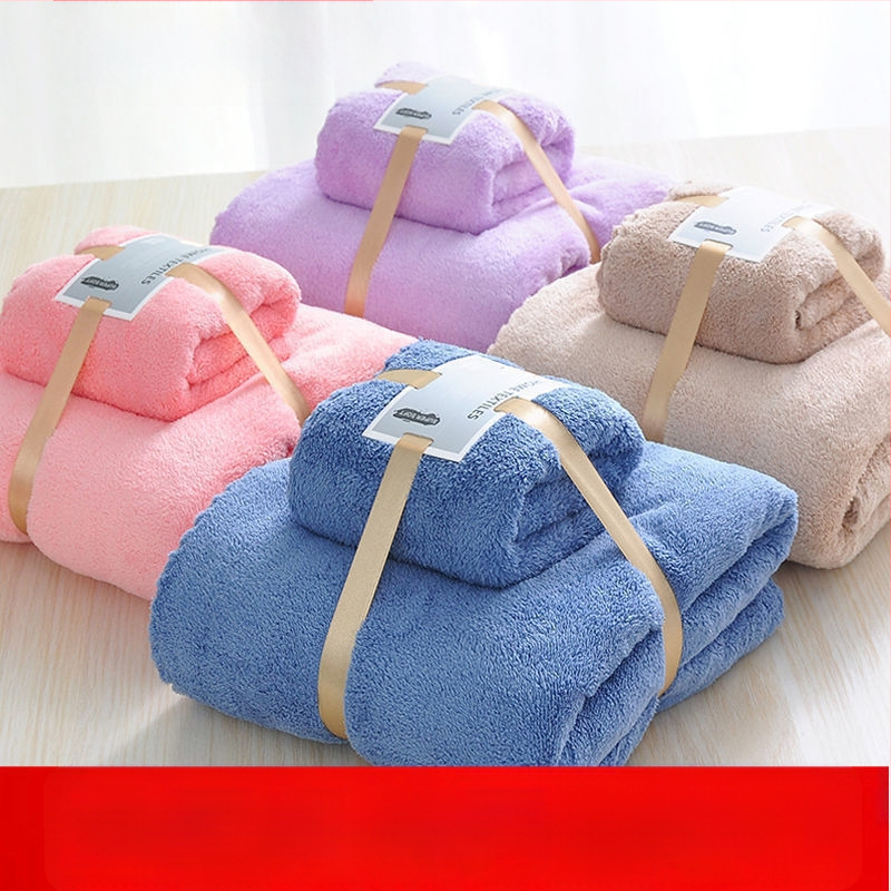 Kokvilnas vannas dvieļu komplekts, 150D diegi, Plain weave