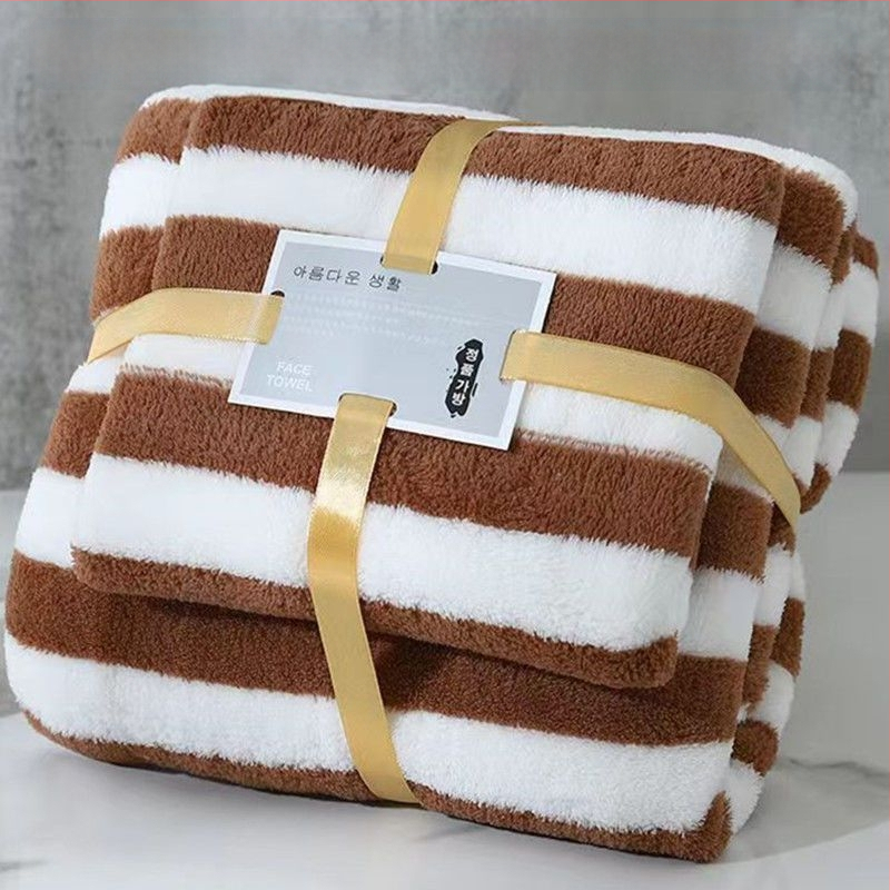 Kokvilnas vannas dvieļu komplekts, 150D diegi, Plain weave