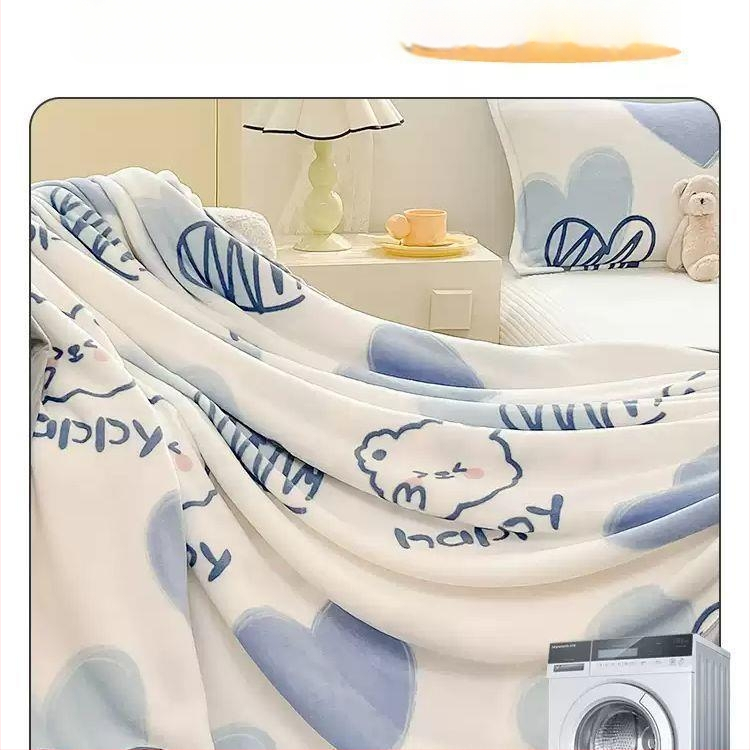 Klimatizācijas pleds ar karikatūras rakstu, viegls, svars zem 300 g, sintētiskas šķiedras pleds, visām sezonām