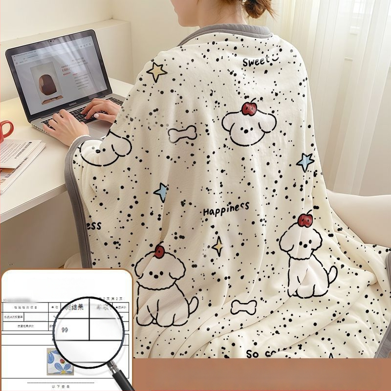 Klimatizācijas pleds ar karikatūras rakstu, viegls, svars zem 300 g, sintētiskas šķiedras pleds, visām sezonām