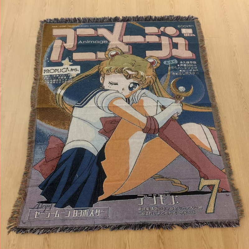 Karikatūras dīvāna pleds ar pūdelēm — poliestera kokvilnas maisījums, 1000–1499 g, visu sezonu, pielāgota