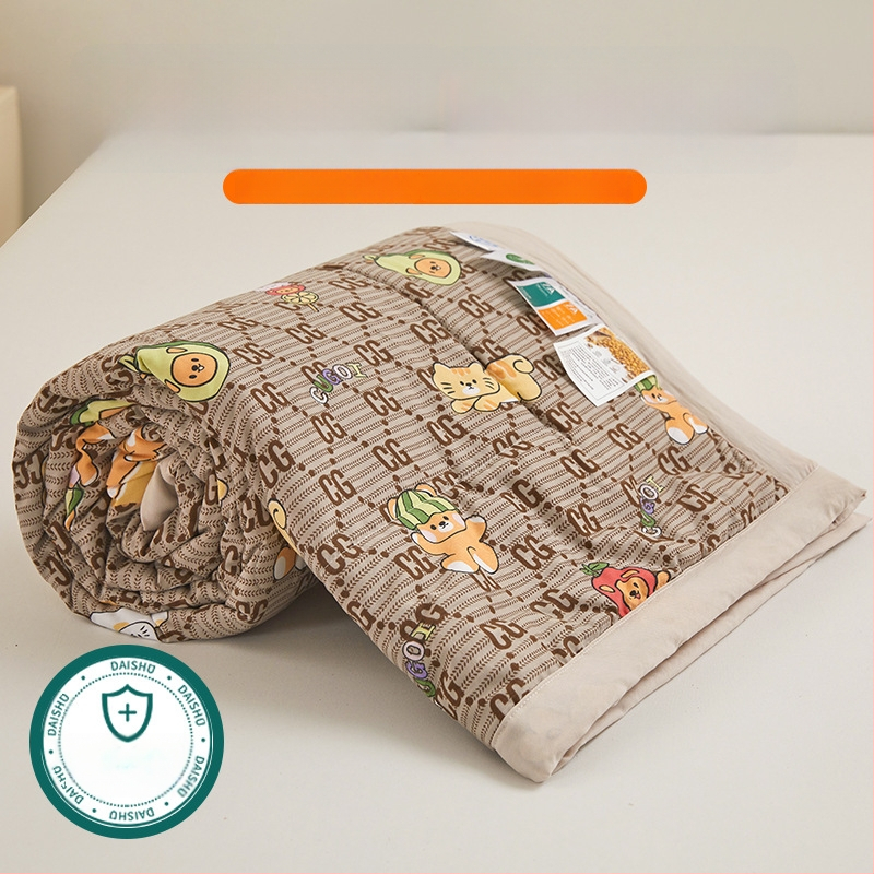 Jielia 7A vasaras kokvilnas sega mazgāšanai, audums no mazgātas kokvilnas, pildījums poliestera šķiedra, reaktīvā druka un krāsošana, stils: mazs svaigs