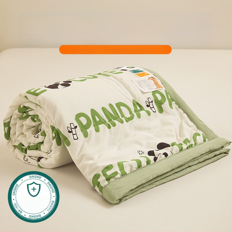 Jielia 7A vasaras kokvilnas sega mazgāšanai, audums no mazgātas kokvilnas, pildījums poliestera šķiedra, reaktīvā druka un krāsošana, stils: mazs svaigs