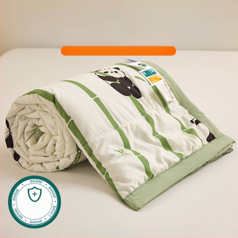 Jielia 7A vasaras kokvilnas sega mazgāšanai, audums no mazgātas kokvilnas, pildījums poliestera šķiedra, reaktīvā druka un krāsošana, stils: mazs svaigs