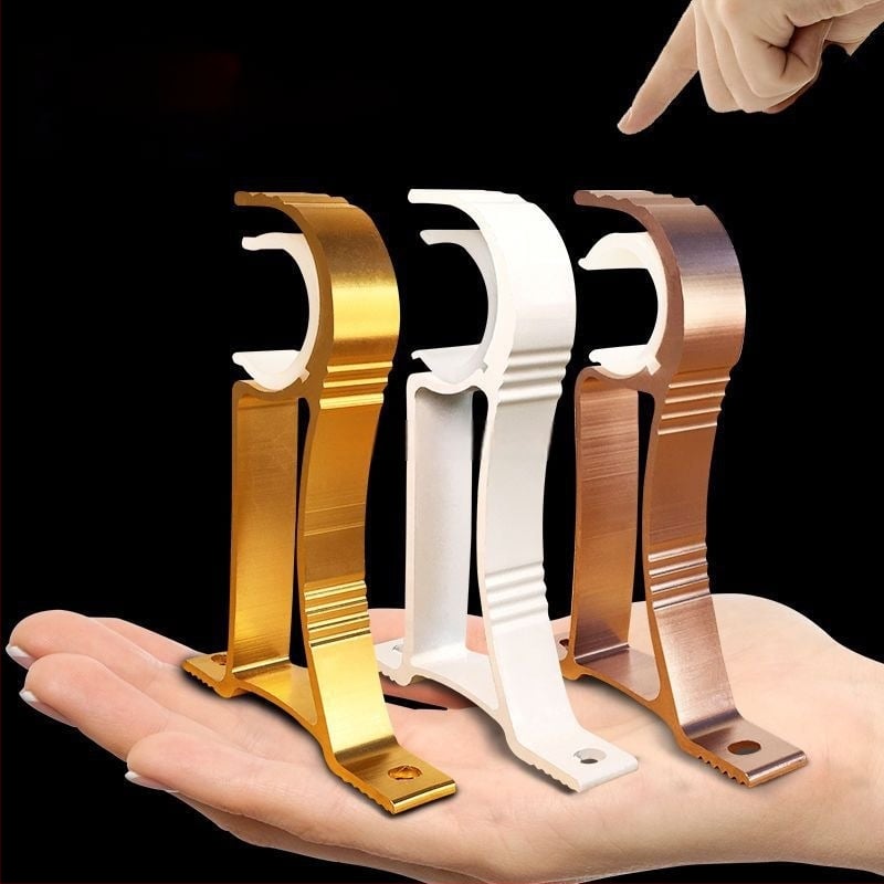 Užuolaidų strypo laikiklis iš aliuminio lydinio, sieninis tvirtinimas — Stilius: Kitas, Prekės ženklas: Powerful Factory, Prisitaikymas: Ne