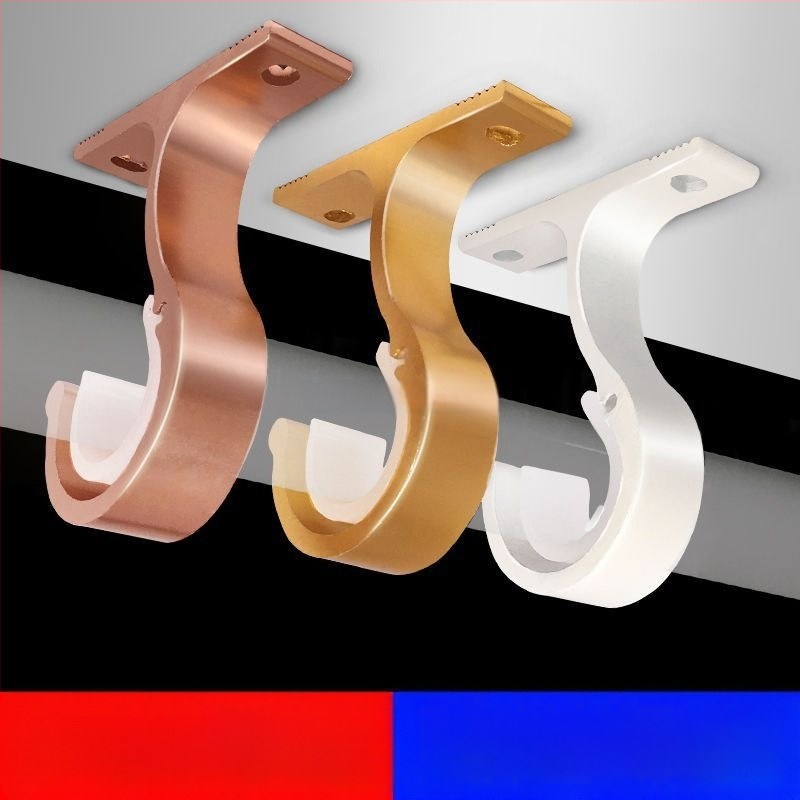 Užuolaidų strypo laikiklis iš aliuminio lydinio, sieninis tvirtinimas — Stilius: Kitas, Prekės ženklas: Powerful Factory, Prisitaikymas: Ne
