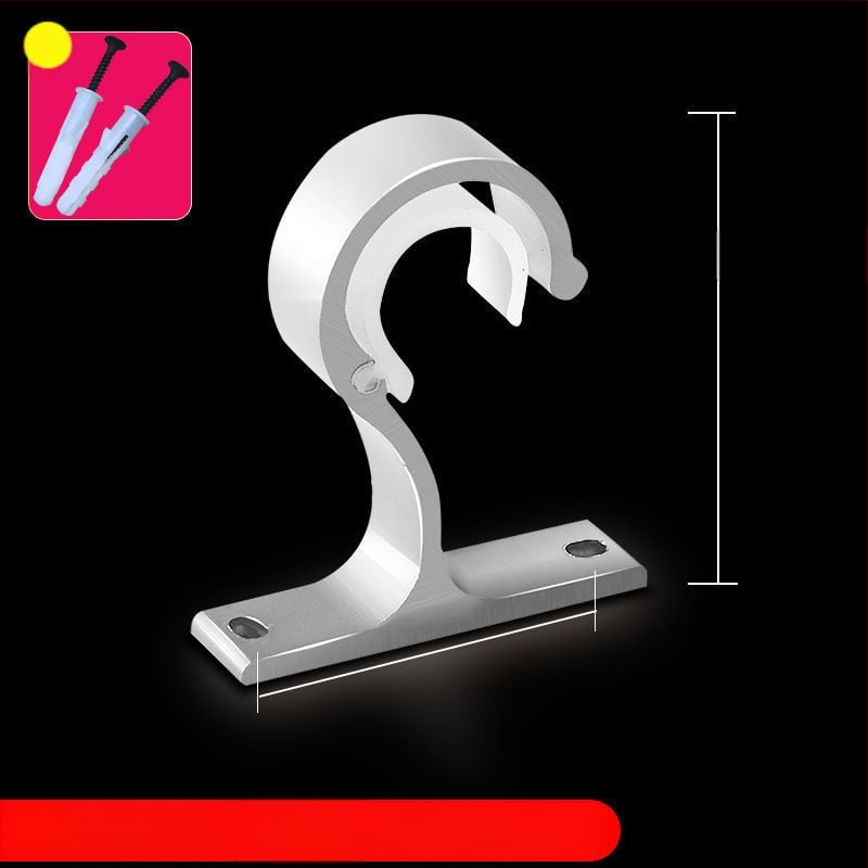 Užuolaidų strypo laikiklis iš aliuminio lydinio, sieninis tvirtinimas — Stilius: Kitas, Prekės ženklas: Powerful Factory, Prisitaikymas: Ne