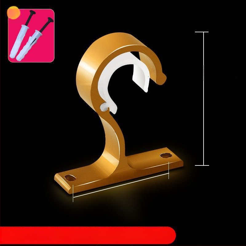 Užuolaidų strypo laikiklis iš aliuminio lydinio, sieninis tvirtinimas — Stilius: Kitas, Prekės ženklas: Powerful Factory, Prisitaikymas: Ne