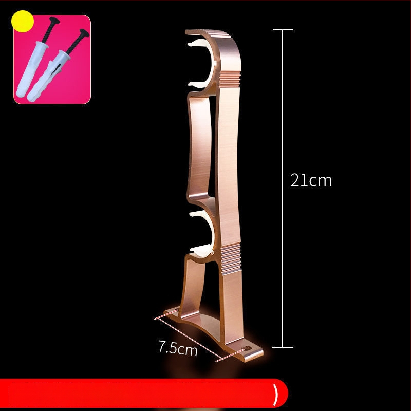 Užuolaidų strypo laikiklis iš aliuminio lydinio, sieninis tvirtinimas — Stilius: Kitas, Prekės ženklas: Powerful Factory, Prisitaikymas: Ne