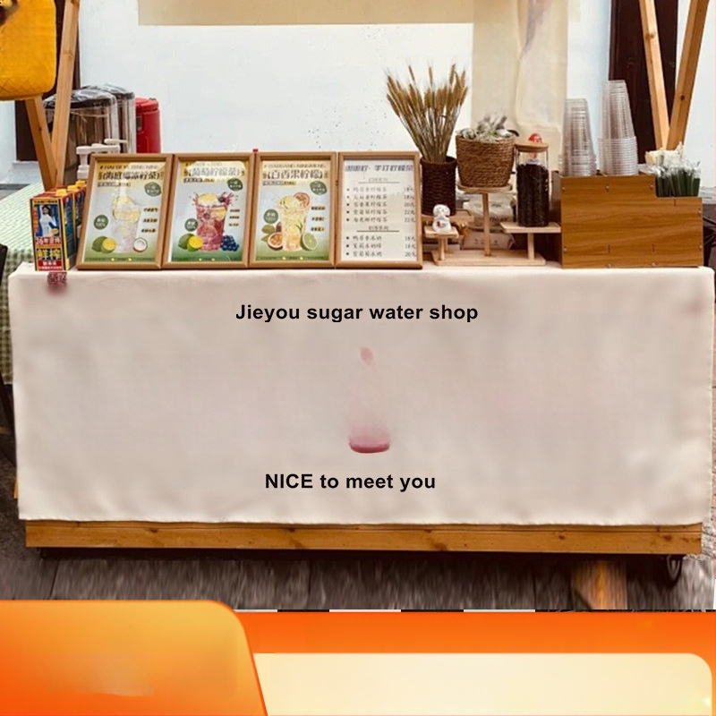 Gobelin od konoplje smjese za štand na tržnici, zidni reklamni tekstil, pravokutni minimalistički dekor, prilagodljiva veličina, može se prati u stroju