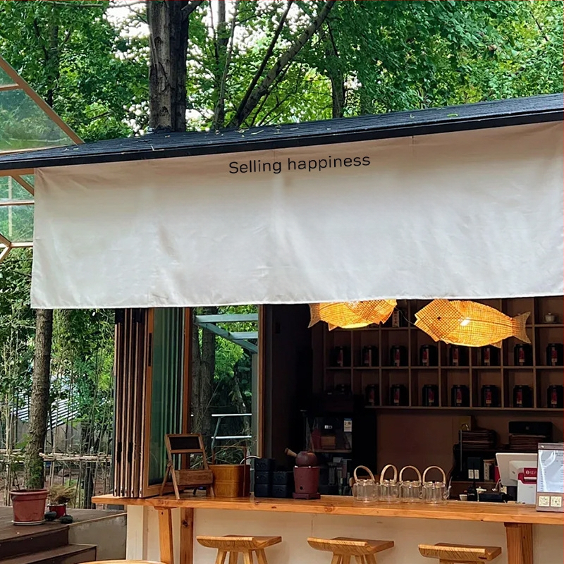 Gobelin od konoplje smjese za štand na tržnici, zidni reklamni tekstil, pravokutni minimalistički dekor, prilagodljiva veličina, može se prati u stroju