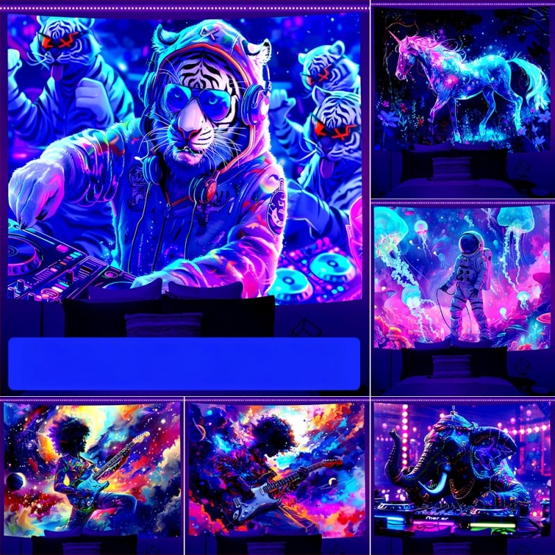 Poliestera sienas gobelis – taisnstūra forma, digitālā termo pārneses druka, mašīnā mazgājams, licencēta privātā zīme