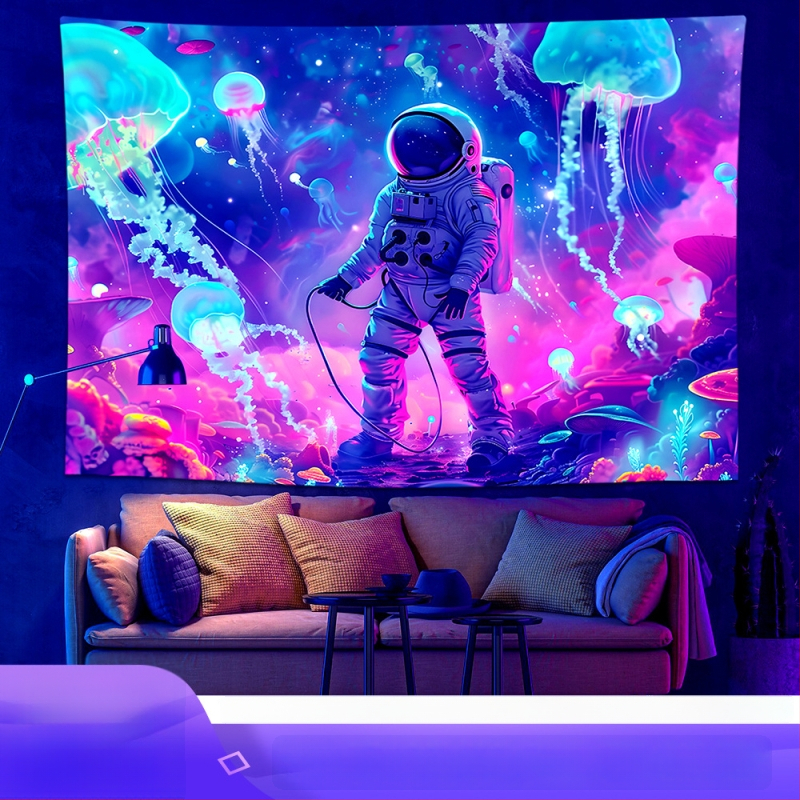 Poliestera sienas gobelis – taisnstūra forma, digitālā termo pārneses druka, mašīnā mazgājams, licencēta privātā zīme