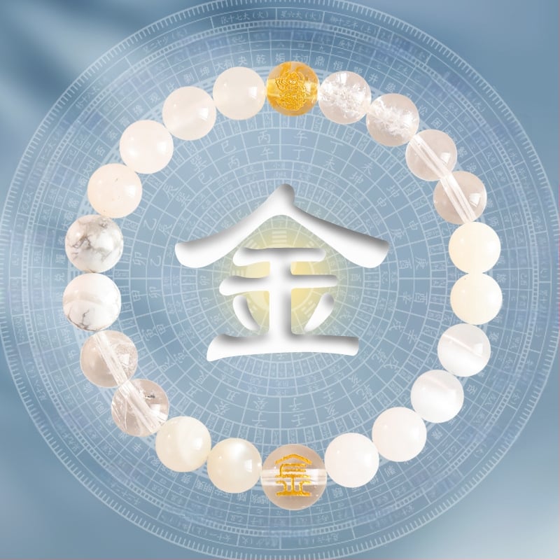 Penkių elementų apyrankė moterims, natūralus kristalas citrinas, rankų darbo, originalus dizainas