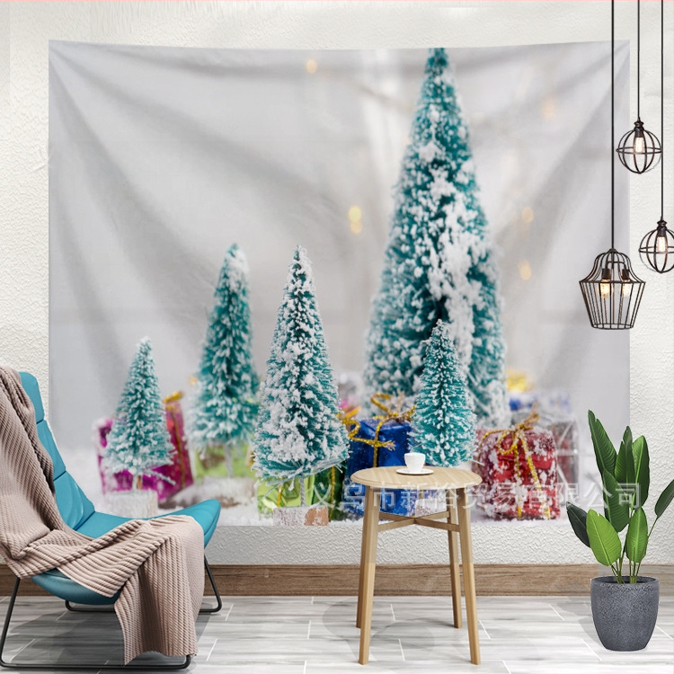 Poliesteru šķiedru gobelēns; mašīnveidīgā austs; taisnstūra forma; ainavu raksts; roku mazgāšana