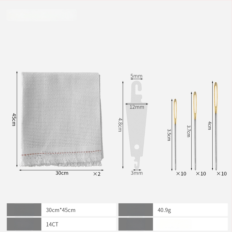 Krustdūriena audums 11ct lina, vienkāršs stils