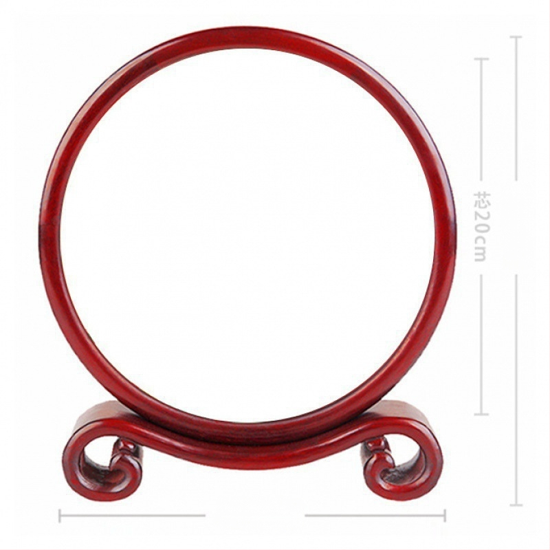 Koka rāmis, divpusējs fotoraams ar Suzhou izšuvumu, plastmasas plāksne, ziedu/zaļumu raksts, etnisks stils