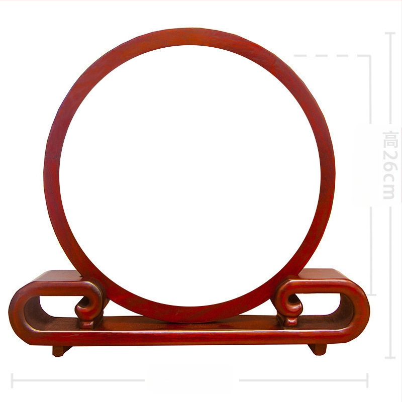 Koka rāmis, divpusējs fotoraams ar Suzhou izšuvumu, plastmasas plāksne, ziedu/zaļumu raksts, etnisks stils